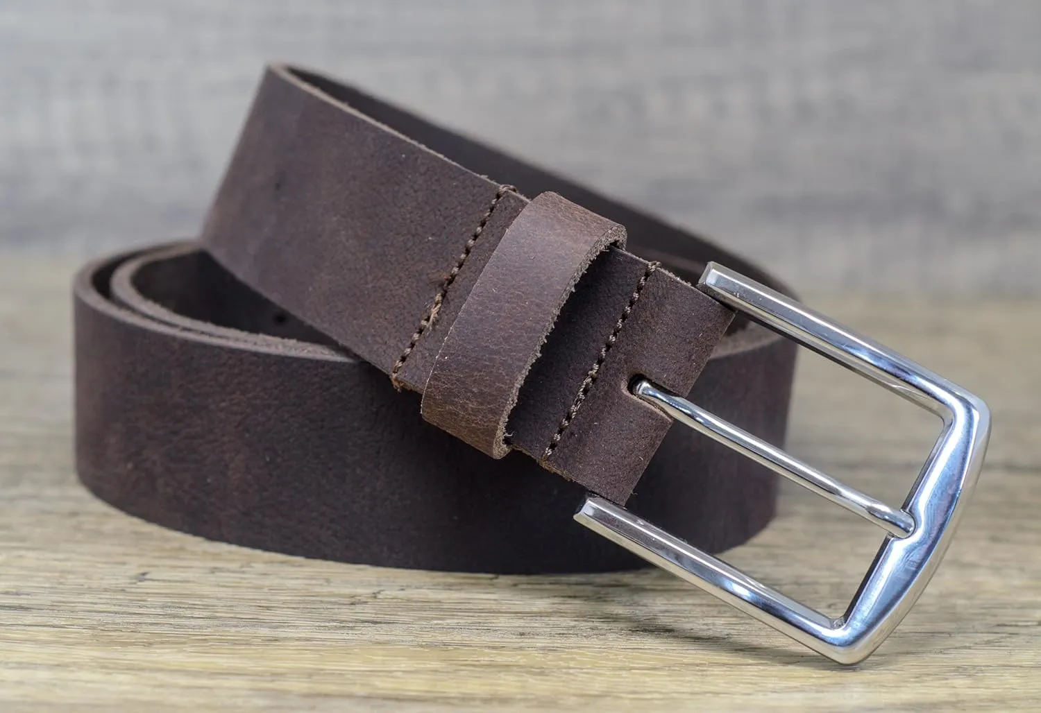 Ashford Ridge Made in England 40mm Full Grain Leather Belt with Classic Buckle