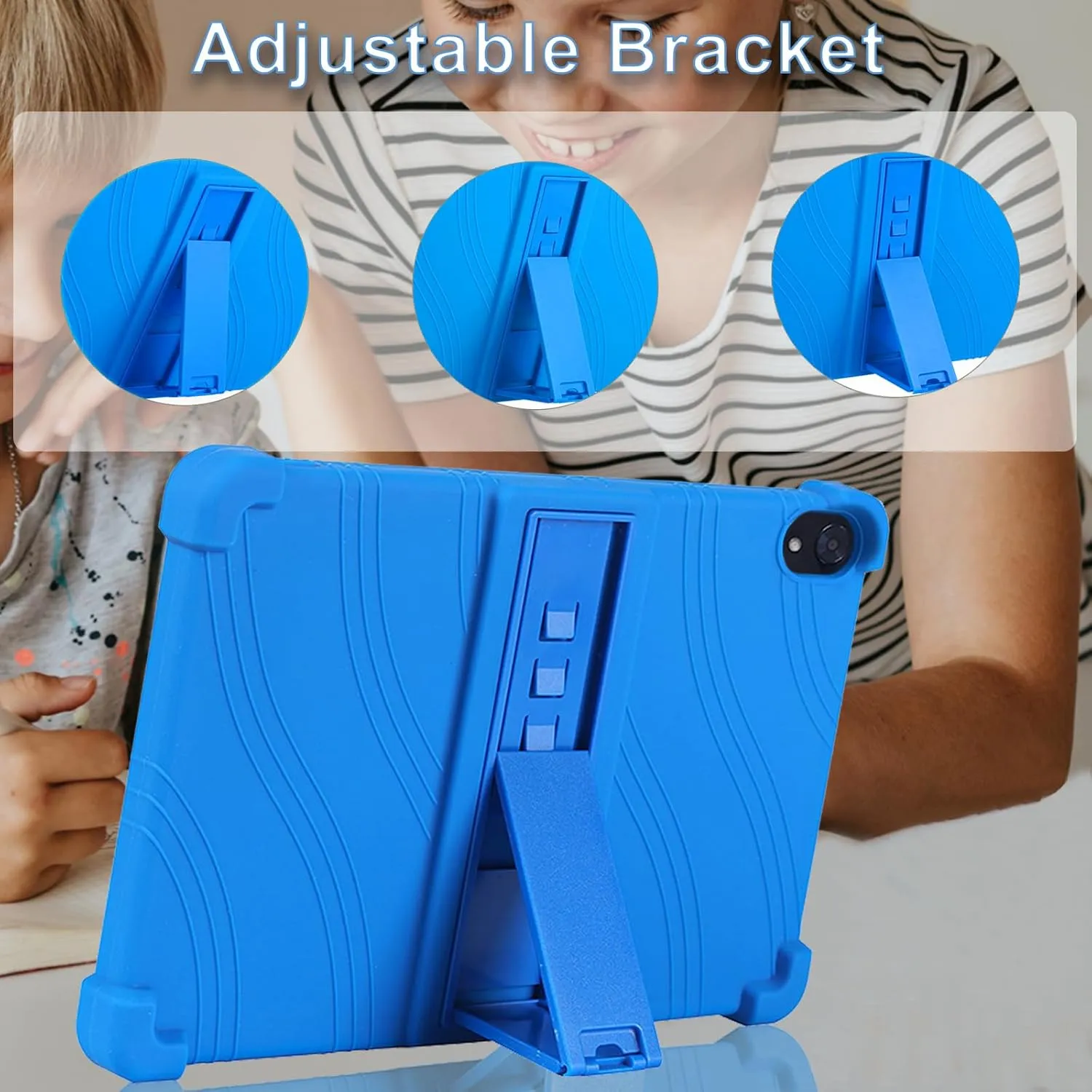 ATOOZ for Urao C107 Tablet Case 10.1 inch,Soft Silicone Kids Case for Urao 10.1 inch Tablet 2025 with Stand (Blue)
