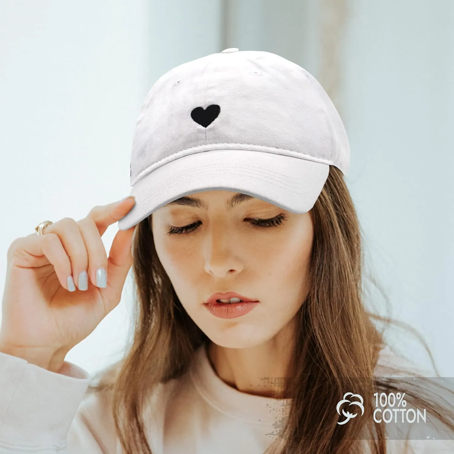 Atticus Poetry Hat, Embroidered Brushed Cotton Women’s Baseball Hat Unisex Fit, Adjustable One Size