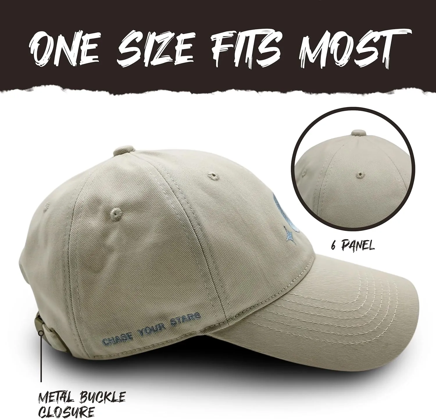 Atticus Poetry Hat, Embroidered Brushed Cotton Women’s Baseball Hat Unisex Fit, Adjustable One Size