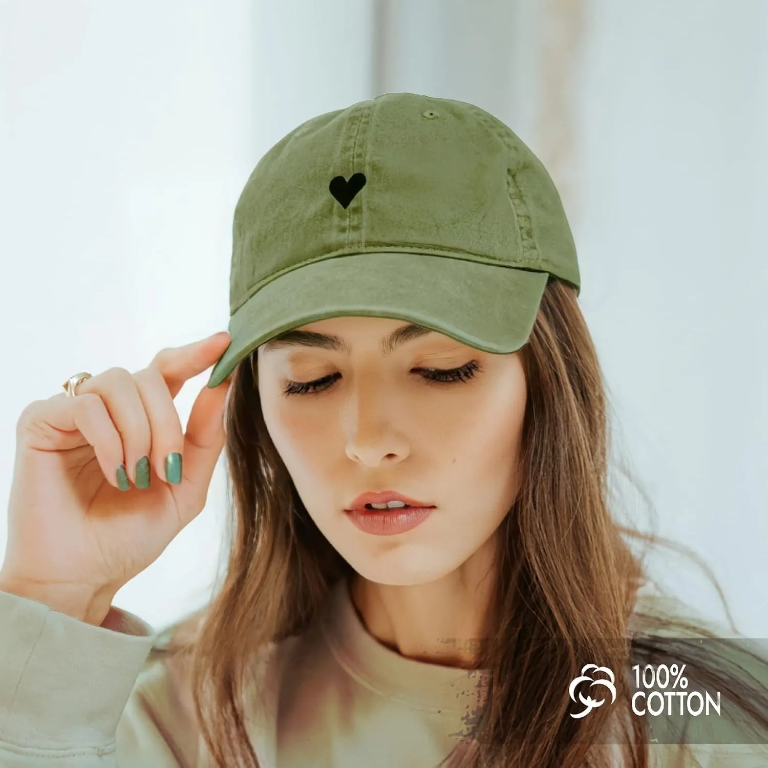 Atticus Poetry Hat, Embroidered Brushed Cotton Women’s Baseball Hat Unisex Fit, Adjustable One Size