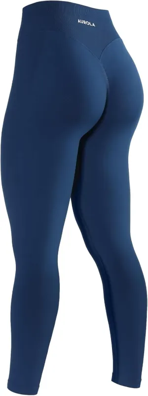 AUROLA Impressive Women Workout Leggings High Waist Yoga Pants, Seamless Running Athletic Leggings for Women