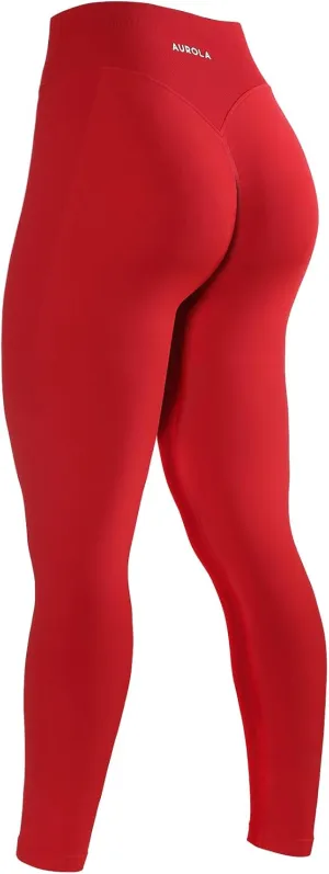 AUROLA Impressive Women Workout Leggings High Waist Yoga Pants, Seamless Running Athletic Leggings for Women