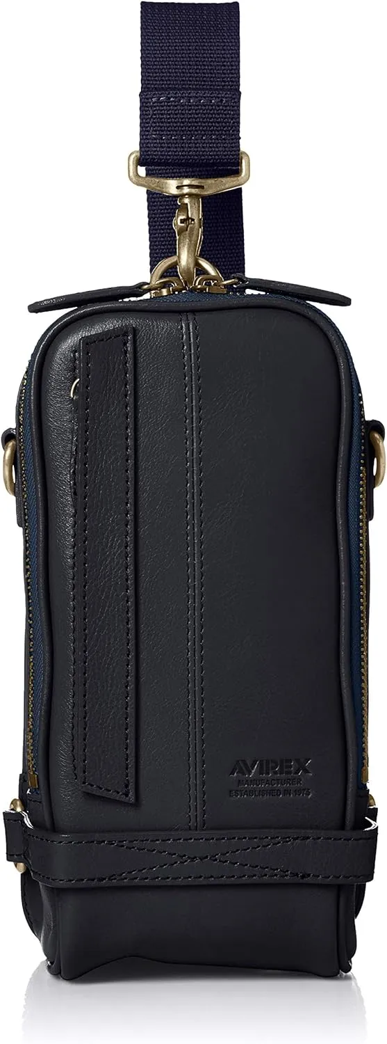 AVIREX(アヴィレックス) Omnidirectional 2-Way Leather Body Bag