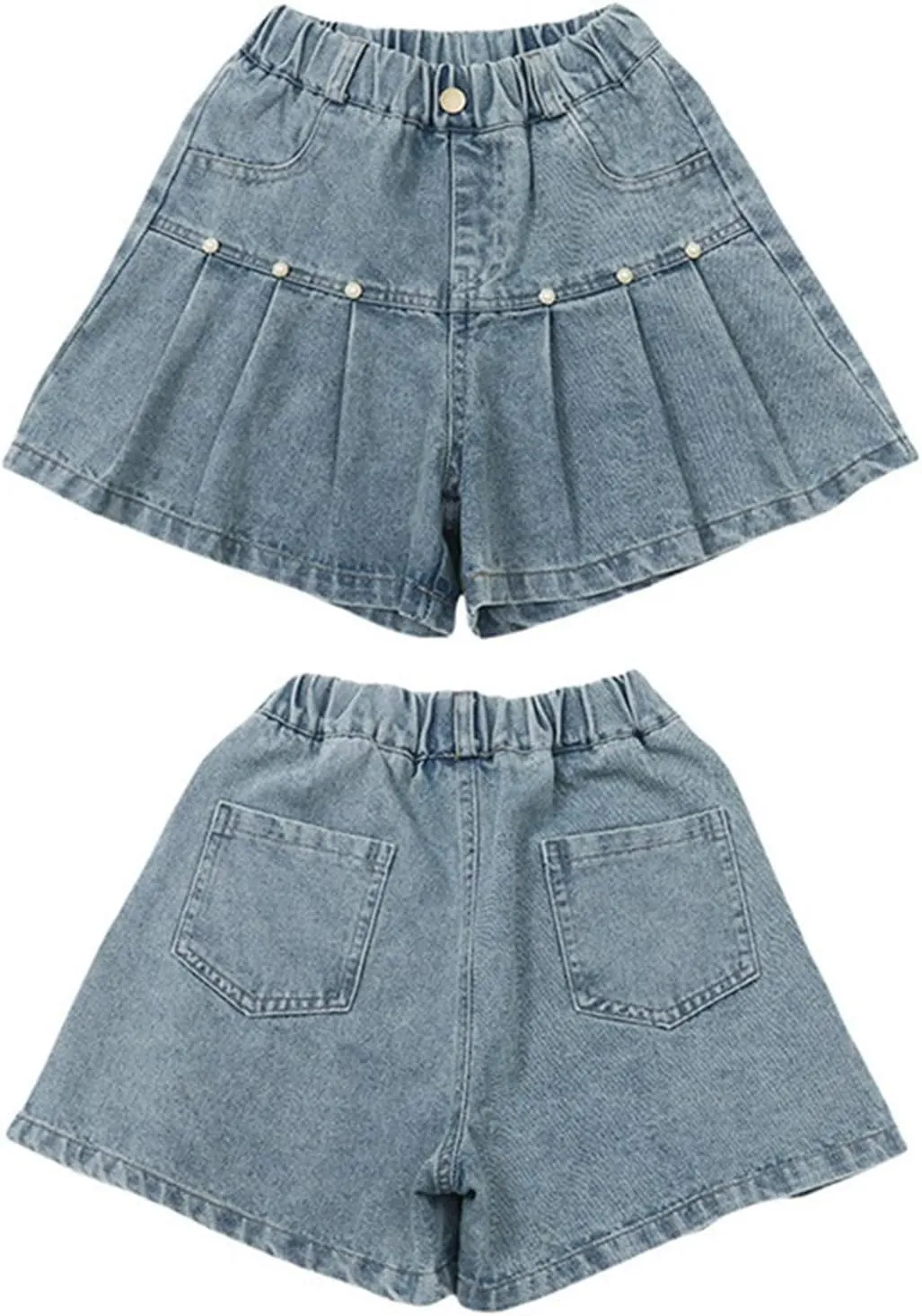 Baby Shorts Infant Shorts Summer Clothes Girls Tassel Pearl Denim Ripped Denim Short Jeans Fashion Outwear Girls Pants