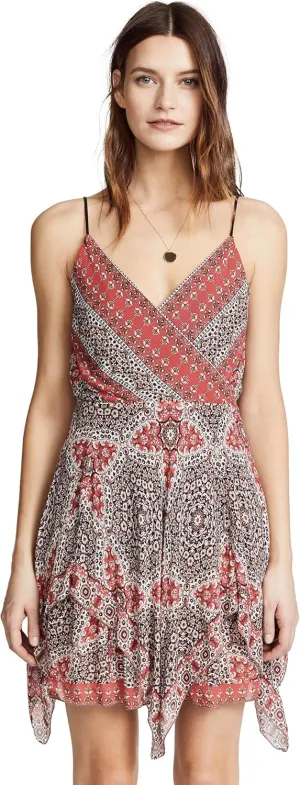Bailey 44 Women's Bandana Spaghetti Strap Mini Dress, red/Multi, XS