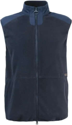Barbour Men's Country Full Zip Fleece Vest Medium Navy Blue
