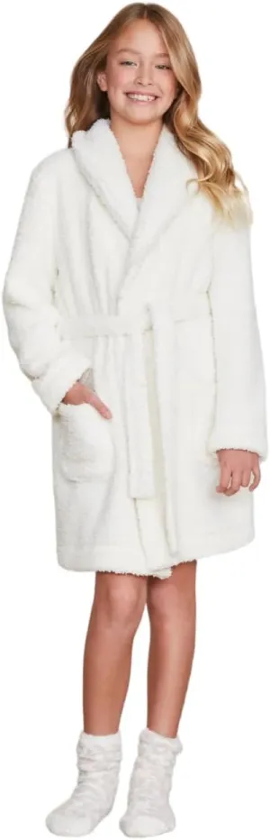 Barefoot Dreams Unisex Kids Brushed Cozychic Youth Robe