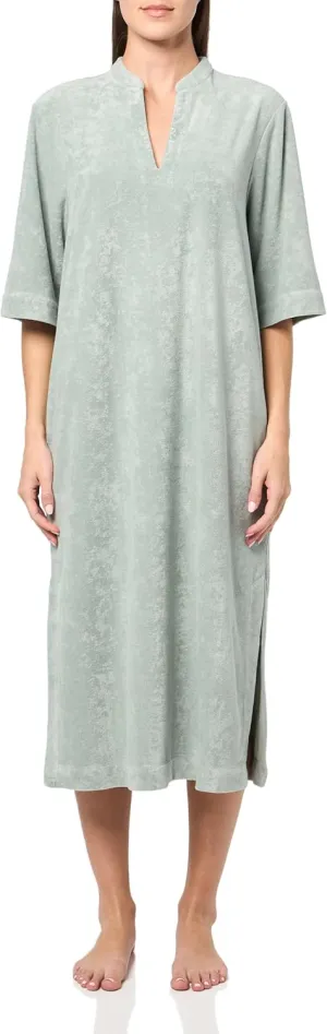 Barefoot Dreams womens Cozyterry Placket Caftan
