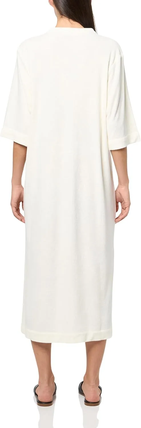 Barefoot Dreams womens Cozyterry Placket Caftan