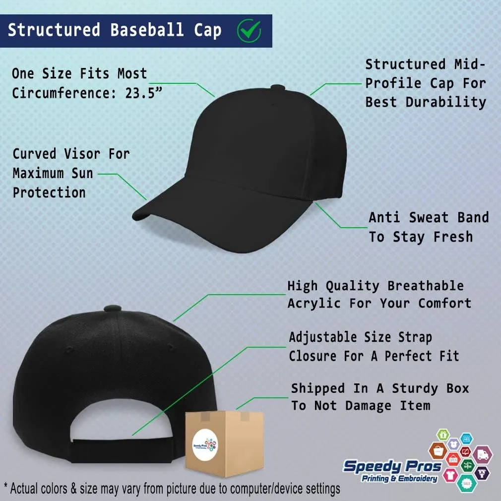 Baseball Cap Silver Letters Pilot Embroidery Military Hats for Men & Women