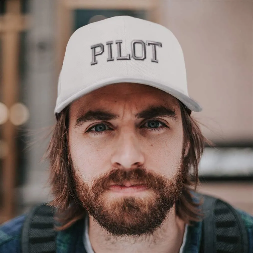 Baseball Cap Silver Letters Pilot Embroidery Military Hats for Men & Women