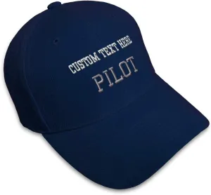 Baseball Cap Silver Letters Pilot Embroidery Military Hats for Men & Women