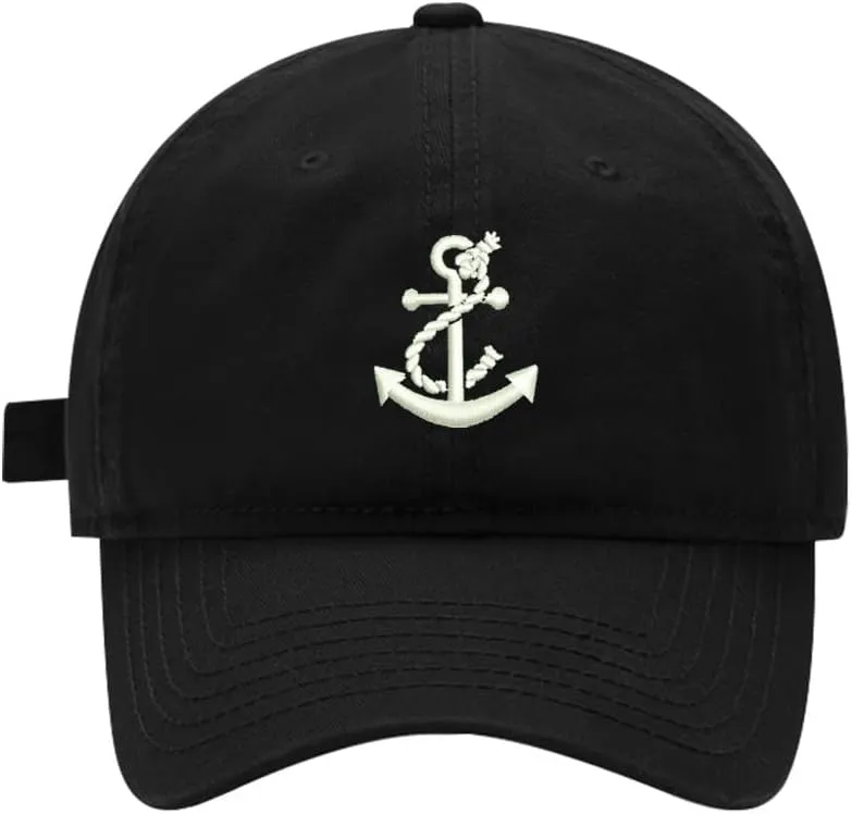 Baseball Caps Men Boat Anchor Embroidered Dad Hat Washed Cotton Adjustable Embroidery Caps