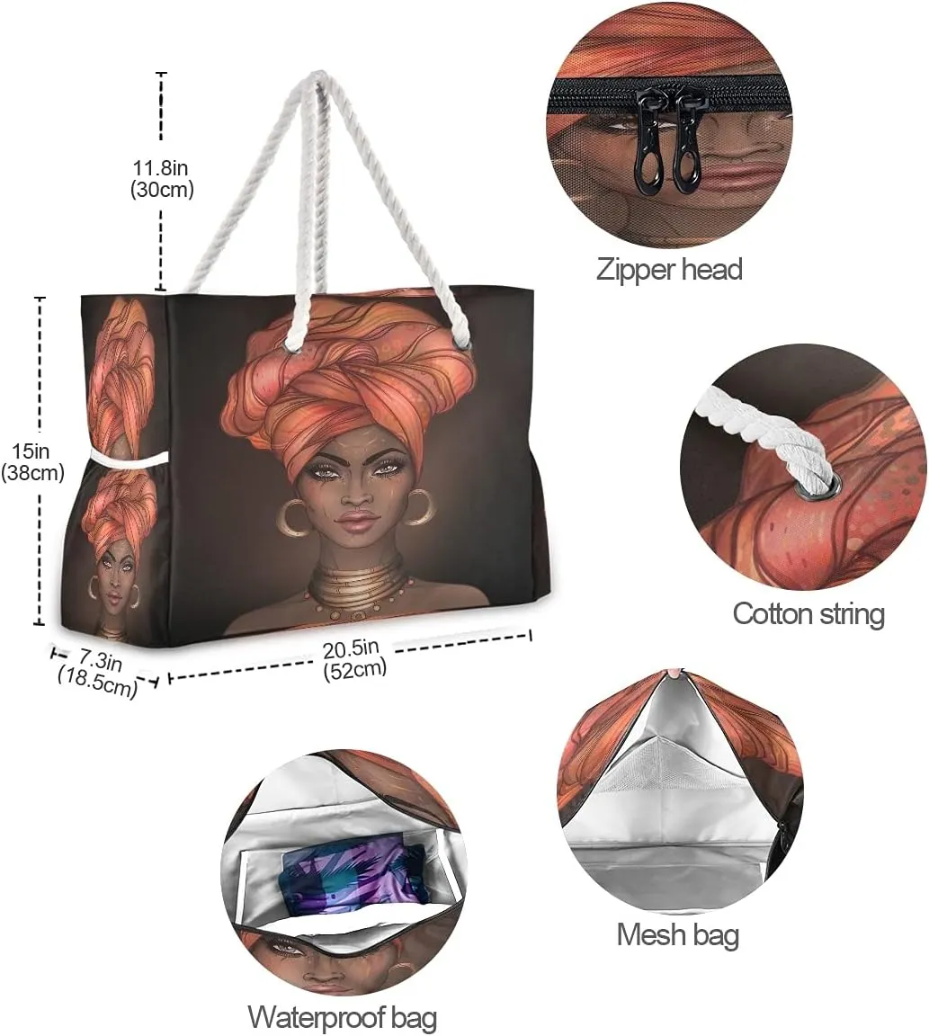Beach Bag Large Travel Tote Bag Starfish Seashell On Beach Shoulder Bag luggage bag for Gym Travel Sport