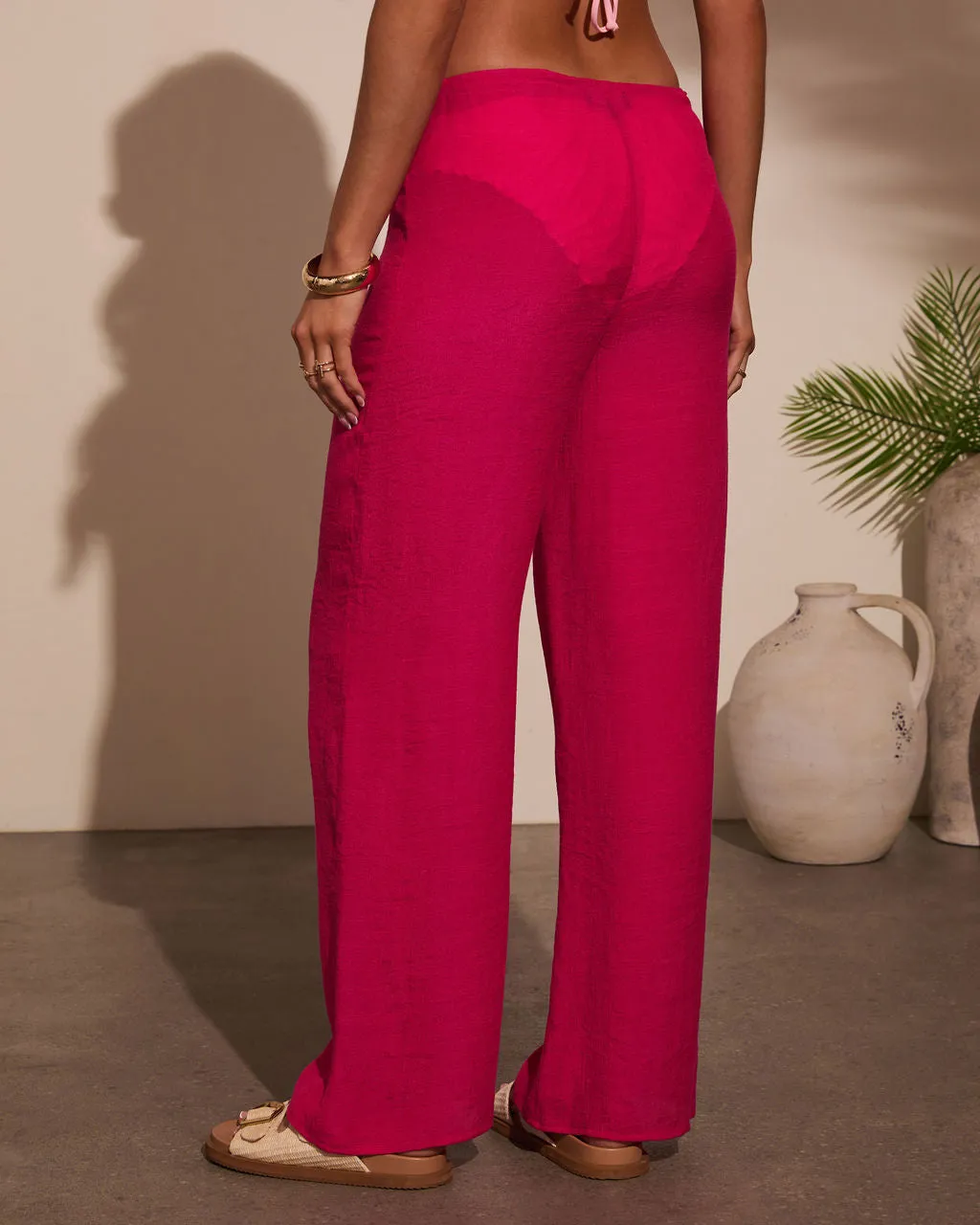 Beach Bound Drawstring Cover Up Pants