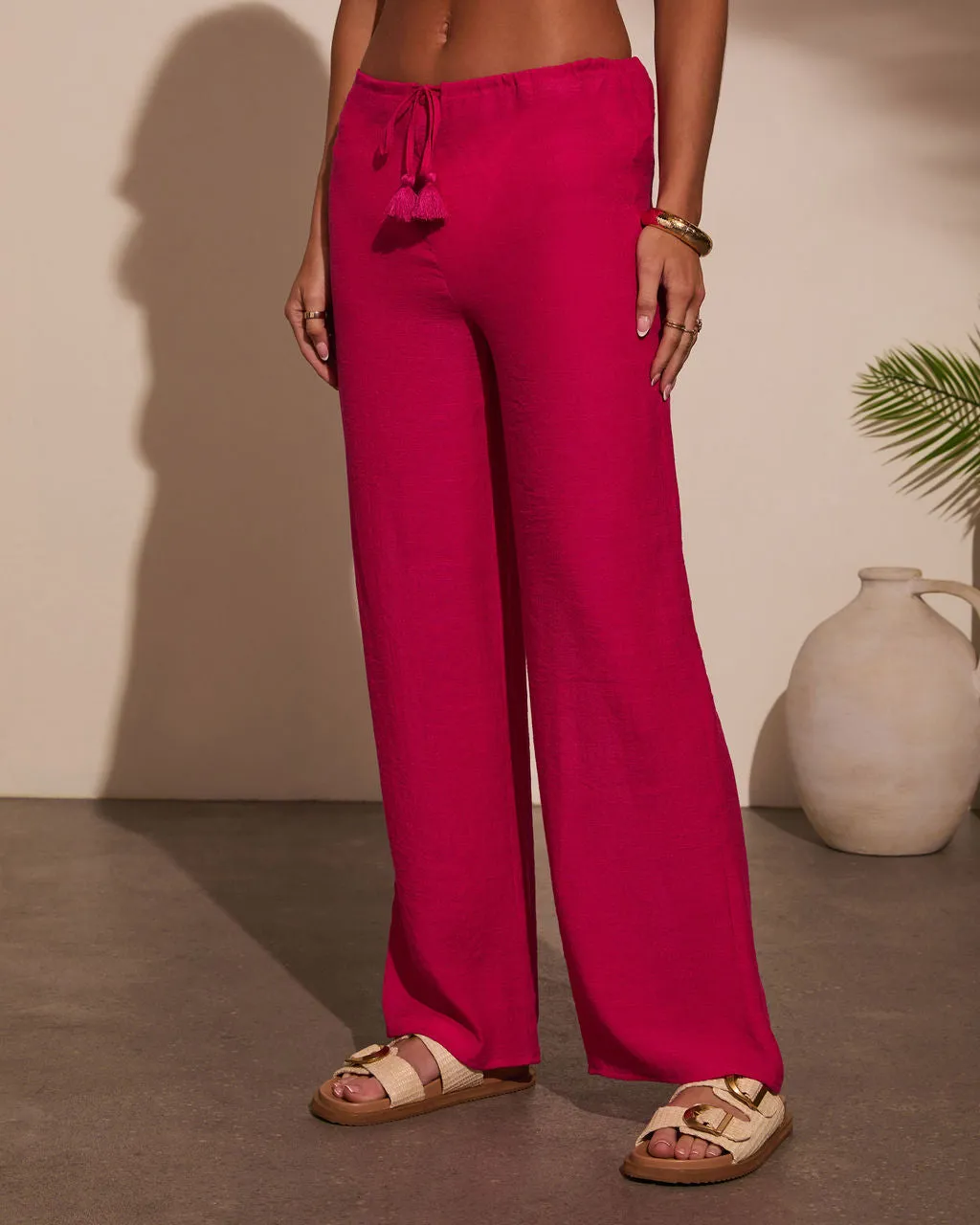 Beach Bound Drawstring Cover Up Pants