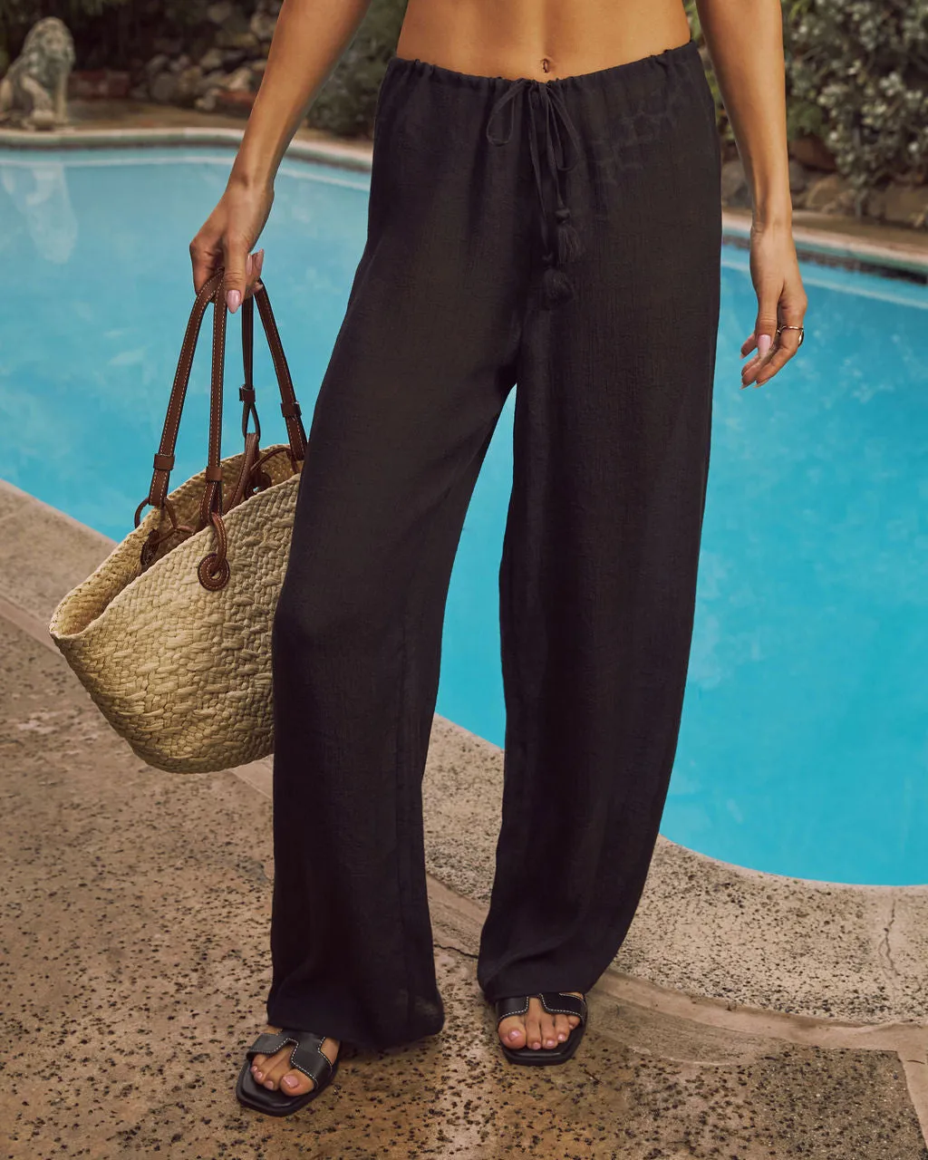 Beach Bound Drawstring Cover Up Pants