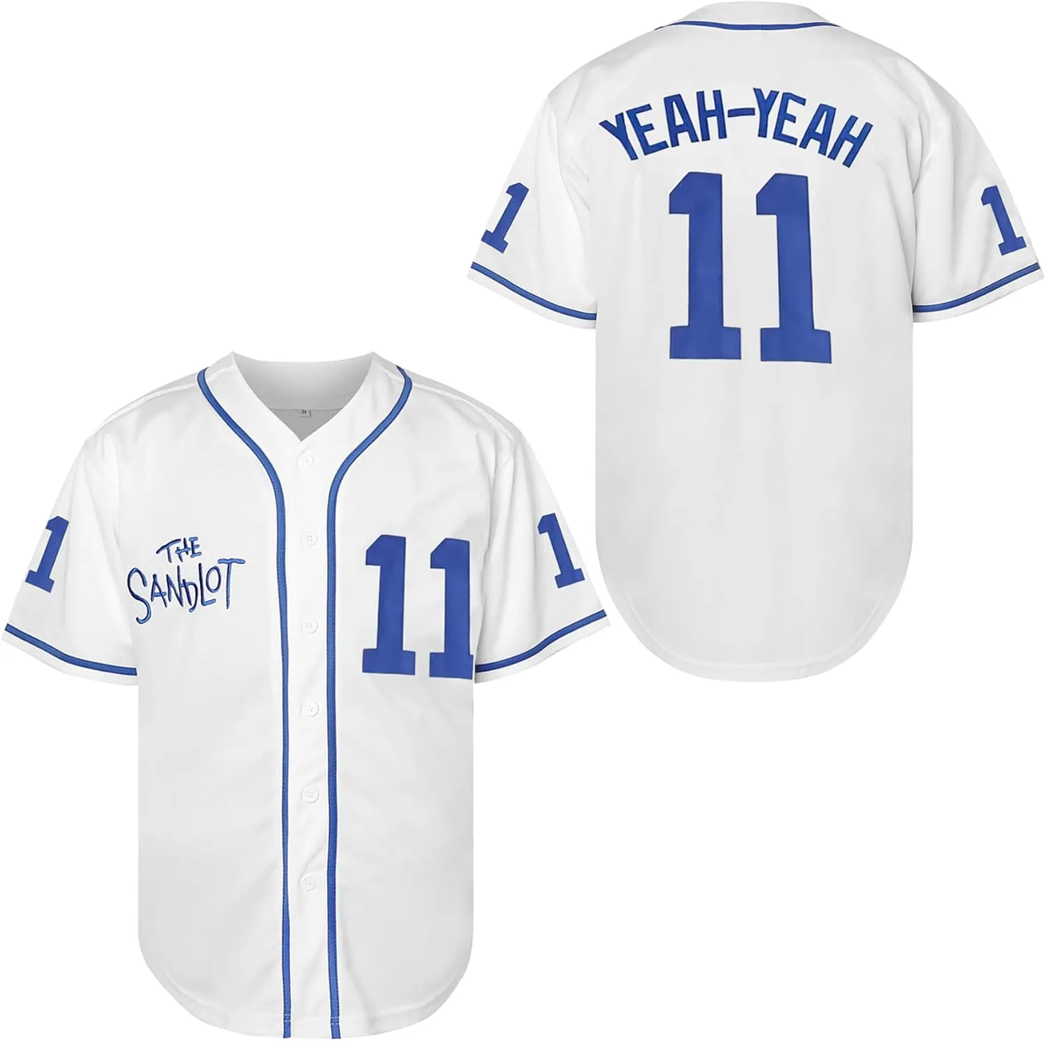 Benny The Jet Rodriguez The Sandlot Baseball Jersey, Michael Squints Palledorous Alan Yeah-Yeah McClennan Men's Jersey S-3XL