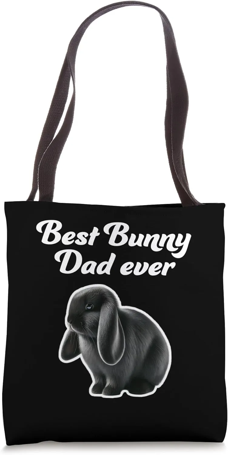 Best Bunny Dad Ever - Mini Lop Rabbit Tote Bag