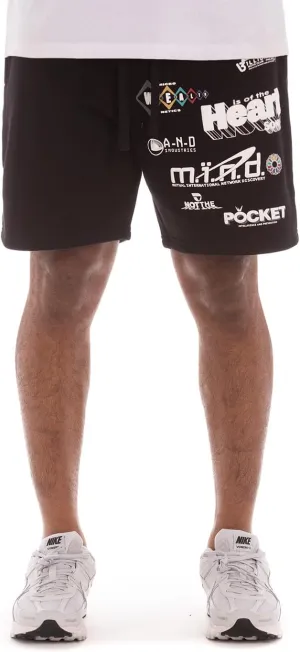 Billionaire Boys Club BB WHM Shorts with Screen-Printed Design - Elastic Waistband, Adjustable Drawstring