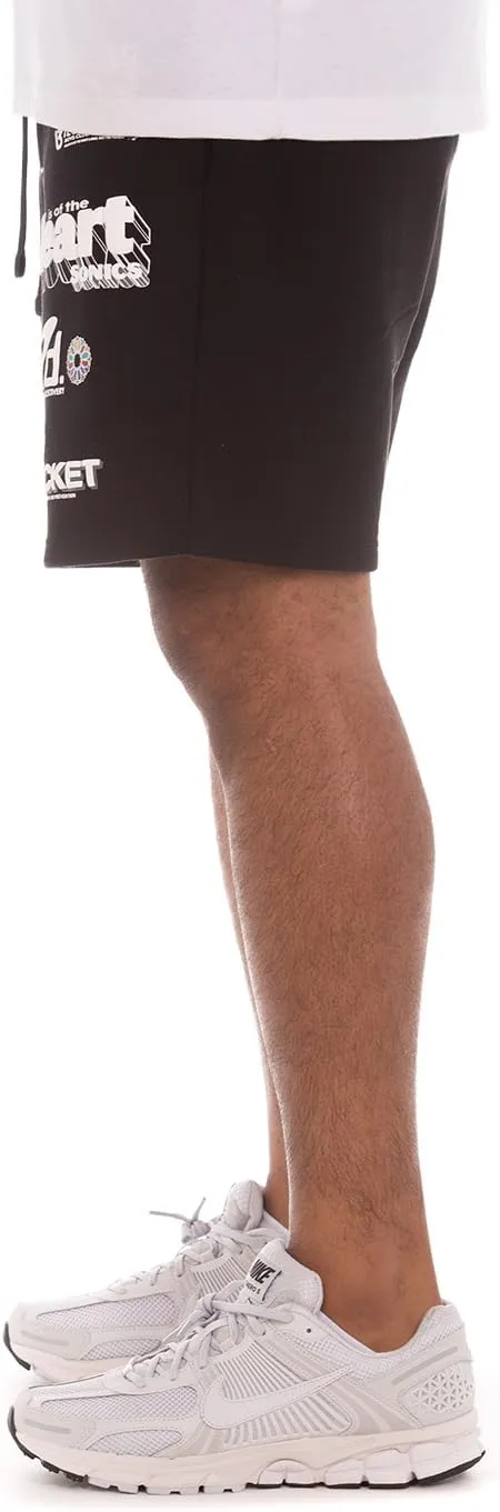 Billionaire Boys Club BB WHM Shorts with Screen-Printed Design - Elastic Waistband, Adjustable Drawstring