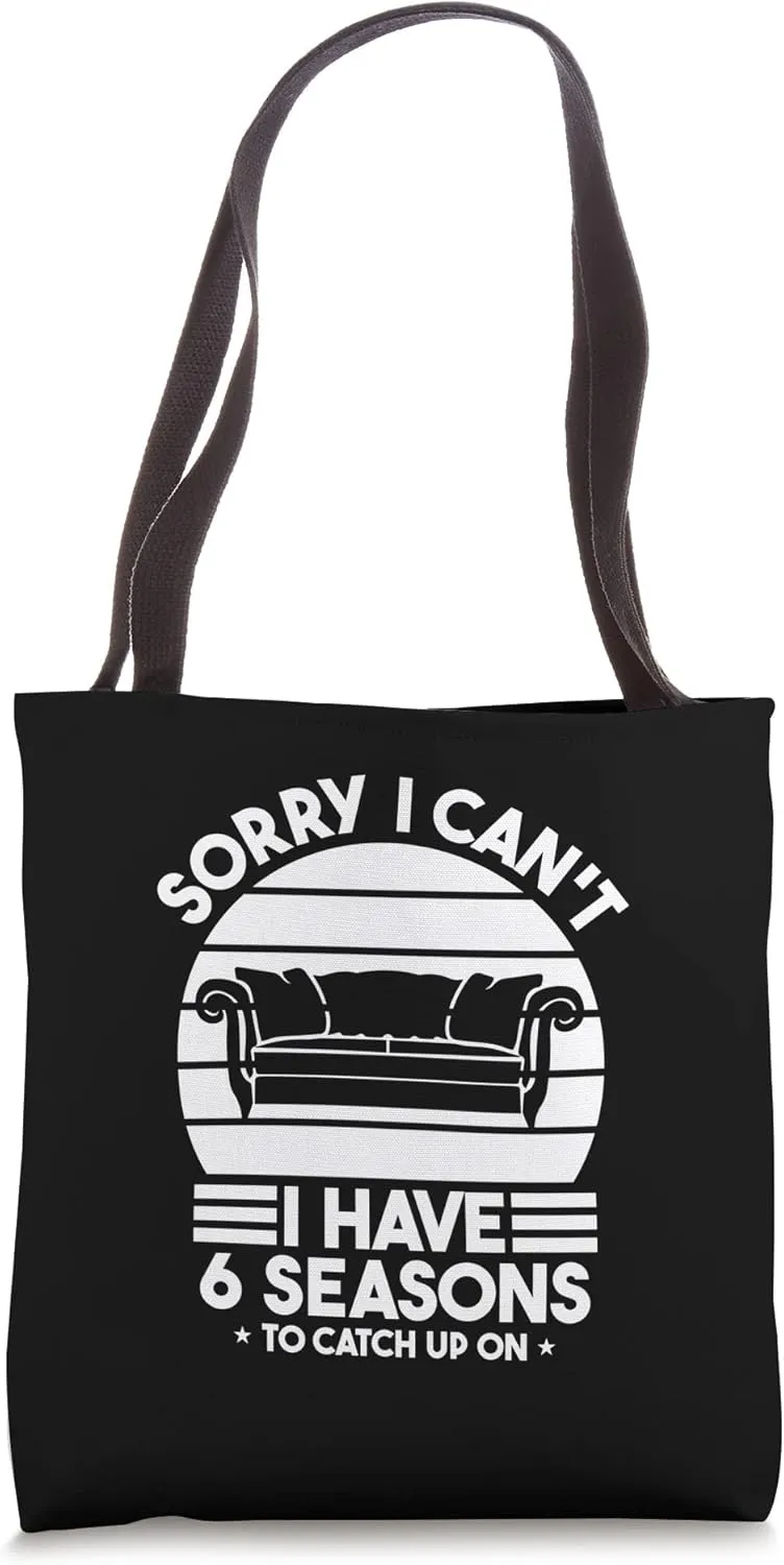 Binge Watching Series - Show Tv Programmes Movies Tote Bag