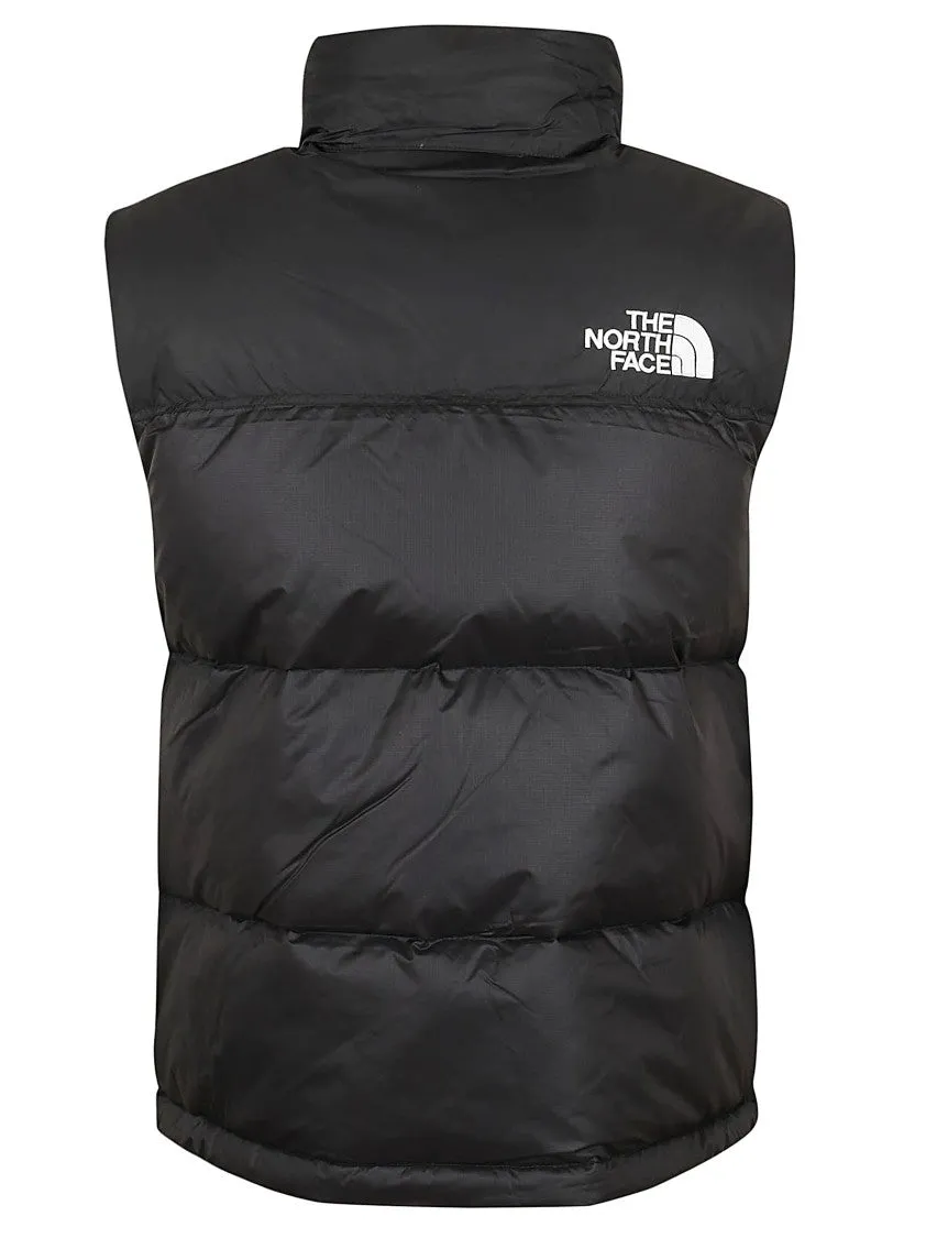 Black Block Print Vest