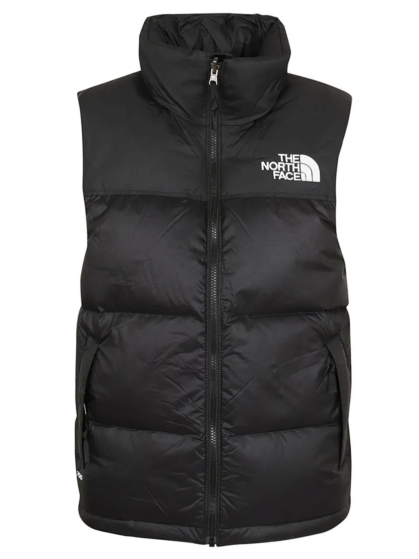 Black Block Print Vest