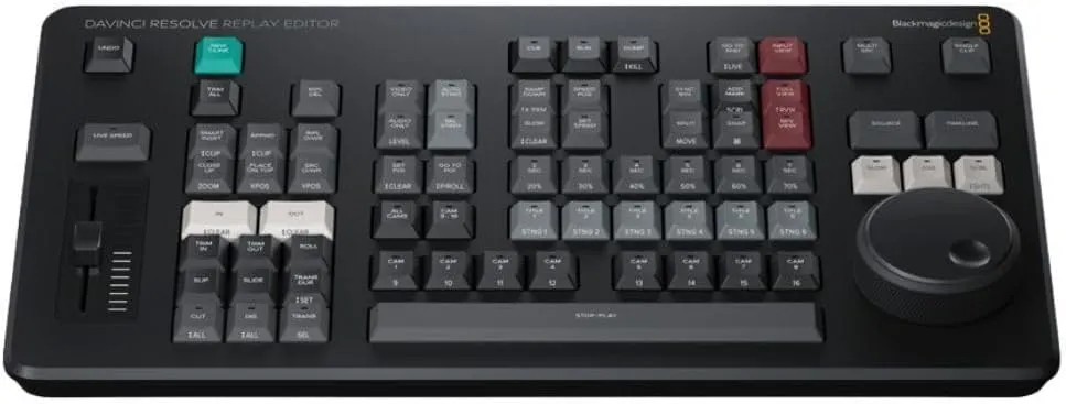 Blackmagic Design Davinci Replay Resolve Editor, Fast Multi-Cam Editing for News Cutting and Live Sports Replay (Black)