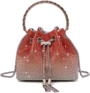Bling Crystal Rhinestone Purse for Women Sparkly Clutch Handbag Crossbody Bag for Evening Wedding Party Prom