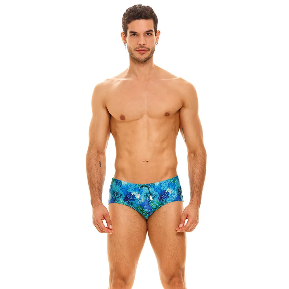 BLUE SEAWEED BEACH SWIMSUIT