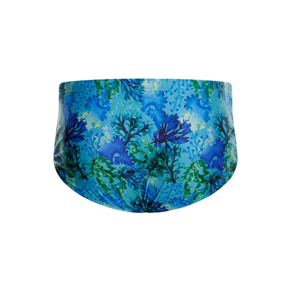 BLUE SEAWEED BEACH SWIMSUIT