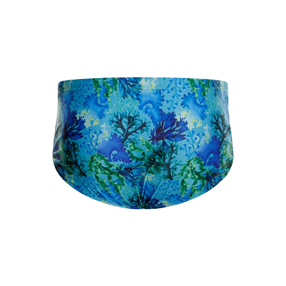 BLUE SEAWEED BEACH SWIMSUIT