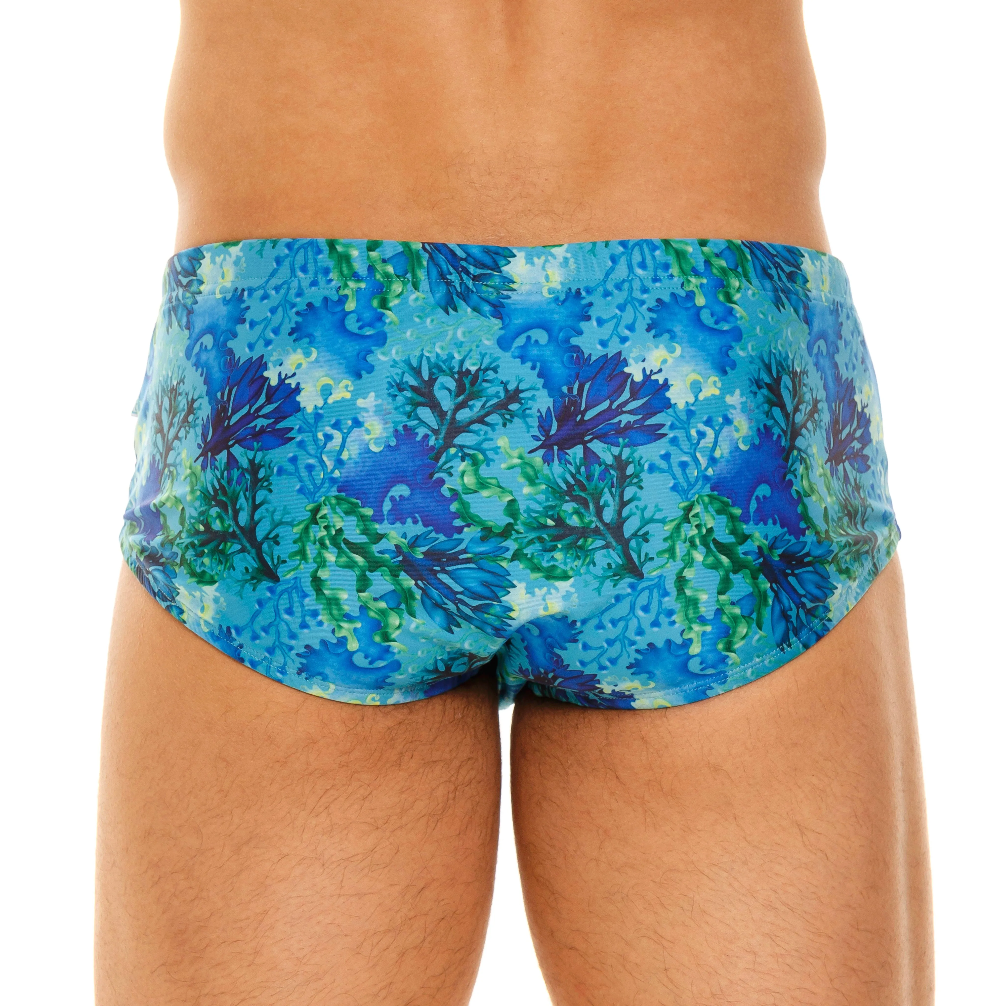 BLUE SEAWEED BEACH SWIMSUIT