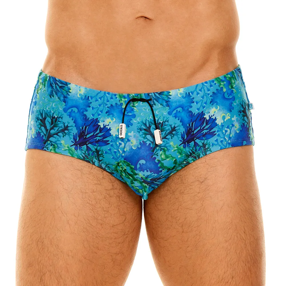 BLUE SEAWEED BEACH SWIMSUIT