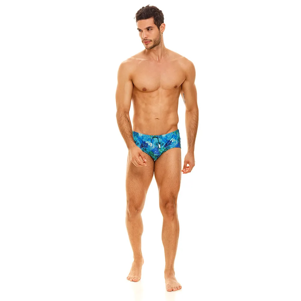 BLUE SEAWEED BEACH SWIMSUIT