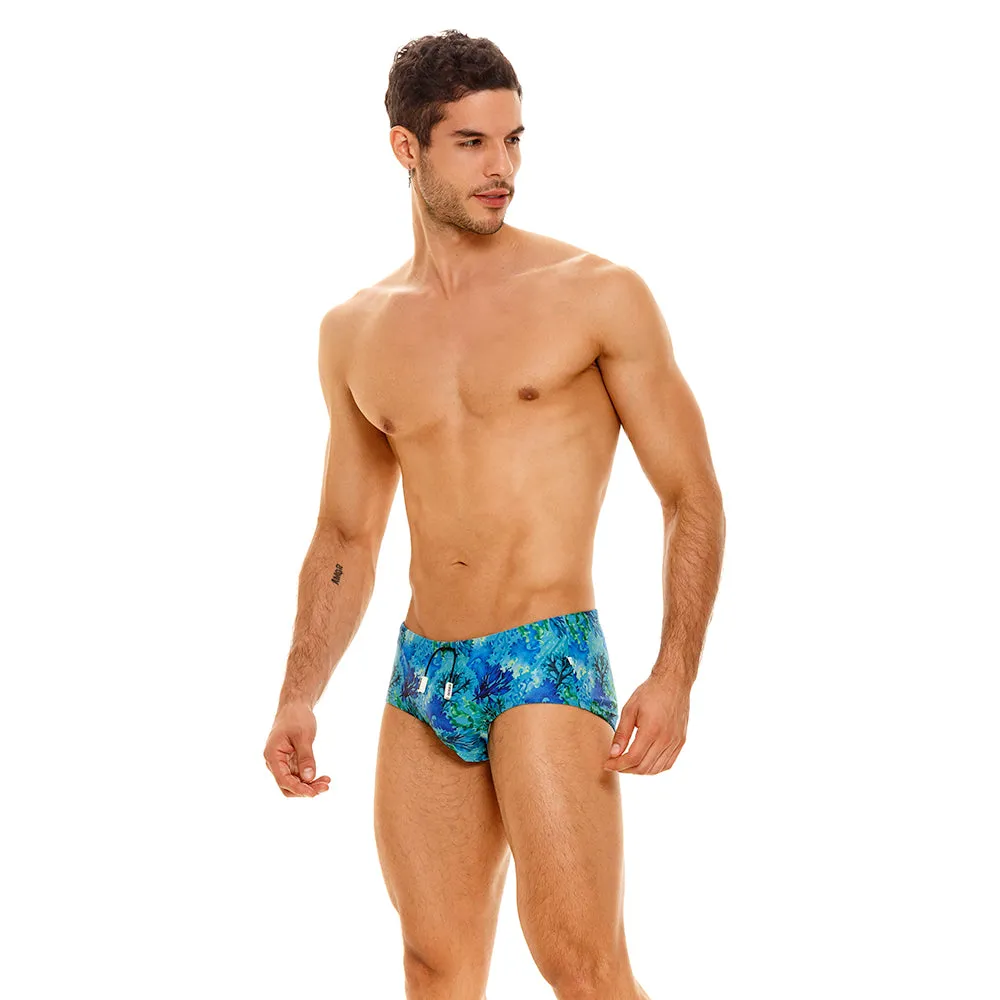 BLUE SEAWEED BEACH SWIMSUIT