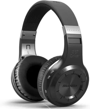 Bluedio H-Turbine Wireless Bluetooth 5.0 Headphones Powerful Bass Over-ear Headset Bulit-in Microphone-Retail package Global release (Black)