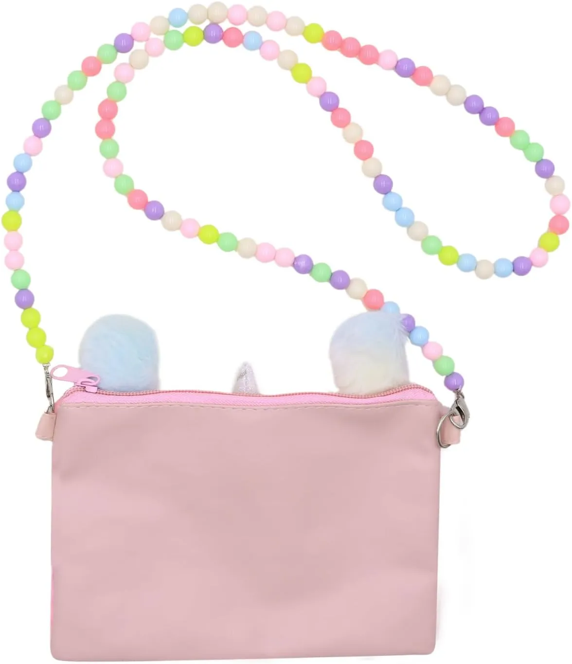 Bolley Joss Kids Crossbody Purse Girls Rainbow Unicorn Soft Plush Handbag Envelope Tie Dye Bag Adjustable Shoulder Strap