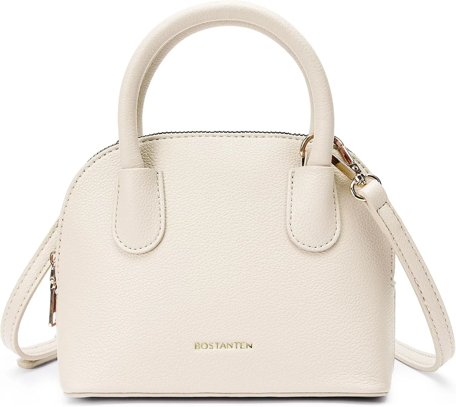 BOSTANTEN Small Crossbody Bag Mini Purses for Women Trendy Cute Vegan Leather Satchel Handbag with Detachable Shoulder Strap
