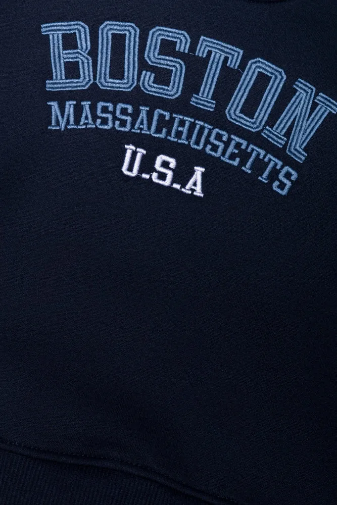 Boston Hoodie Navy