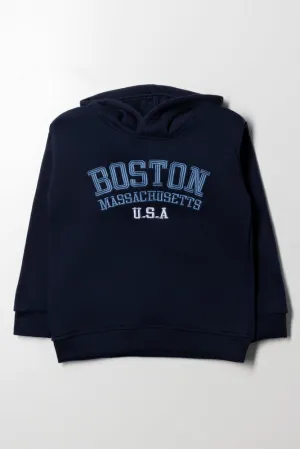 Boston Hoodie Navy