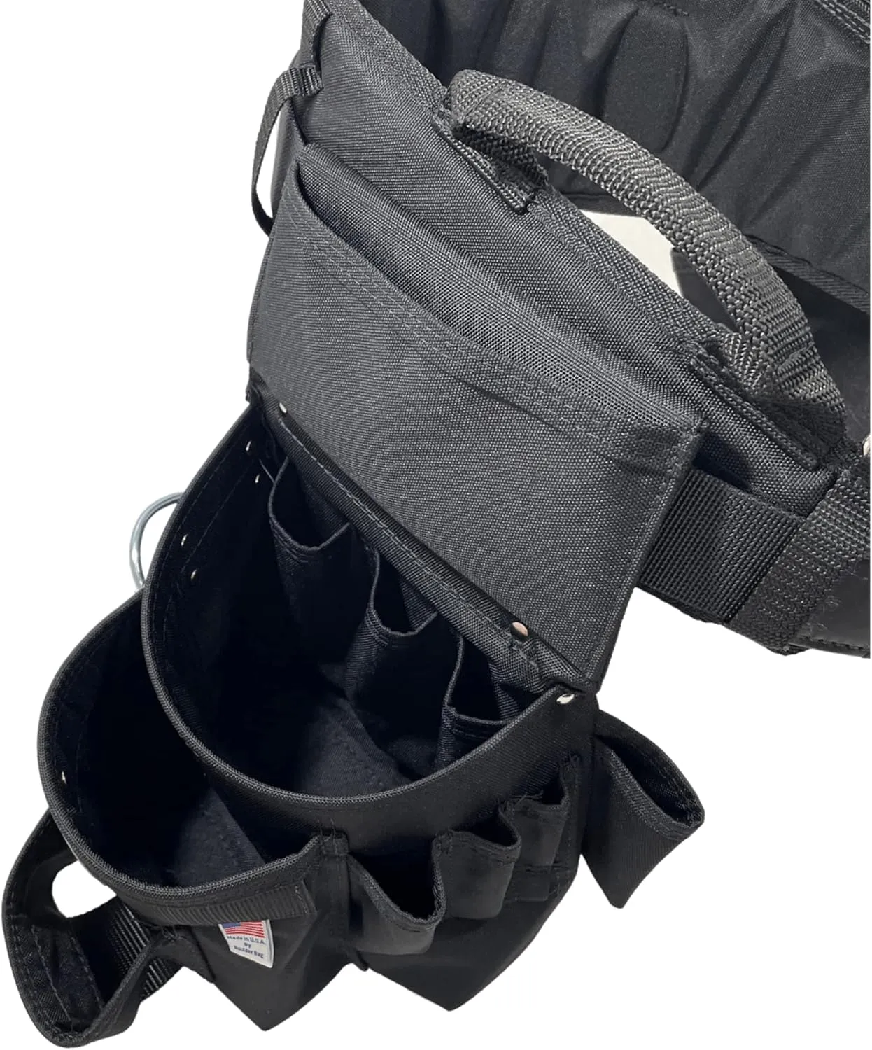 BOULDER BAG Professional Pro Framer MAX Combo with Comfort Back Support Tool Belt, Leather Belt Buckle, Heavy Duty, Black (Medium 28-32 Inches), Made in USA