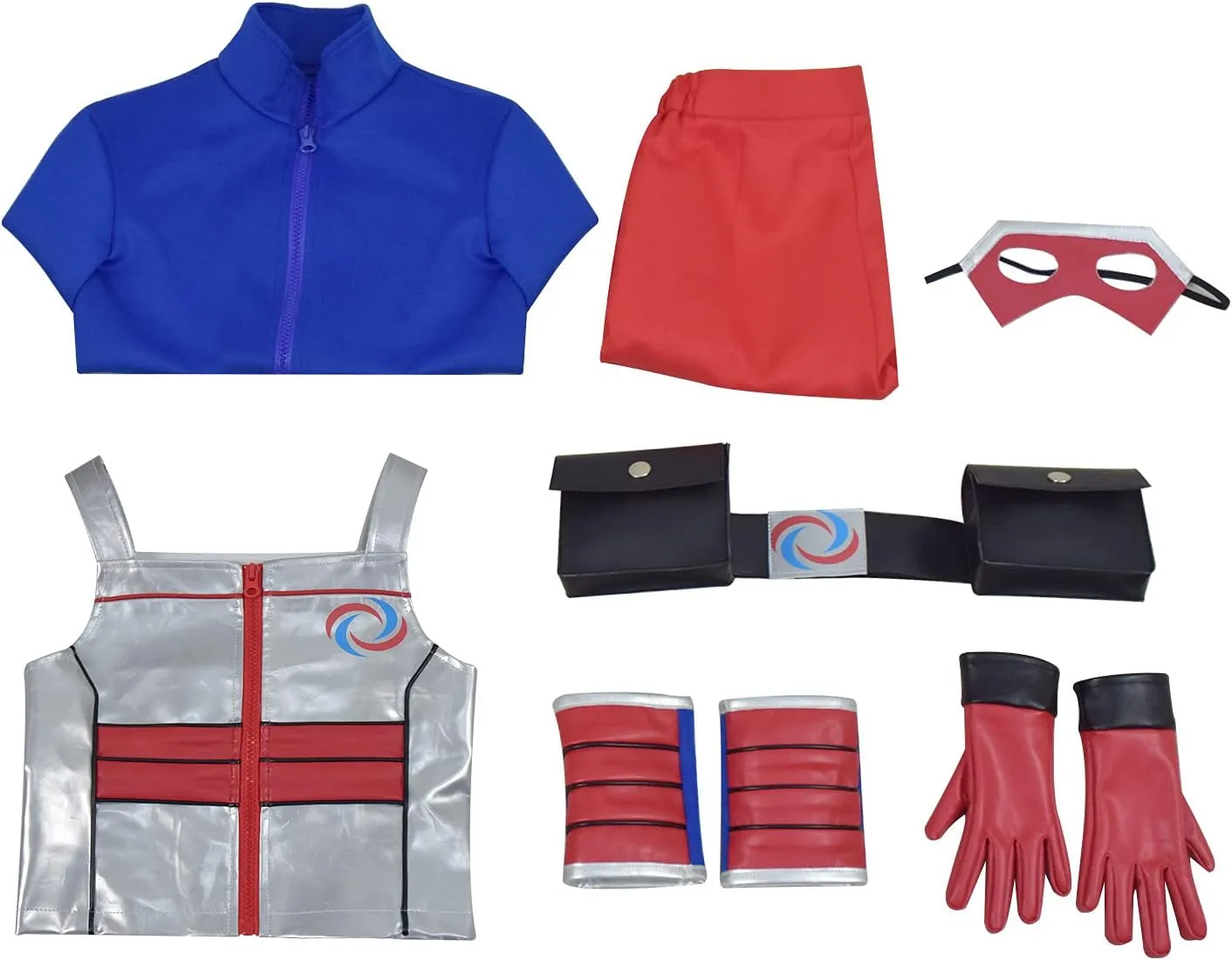 Boys Superhero Danger Costume Henry Cosplay Jacket Vest Pants Battle Suits with Mask Accessory Set