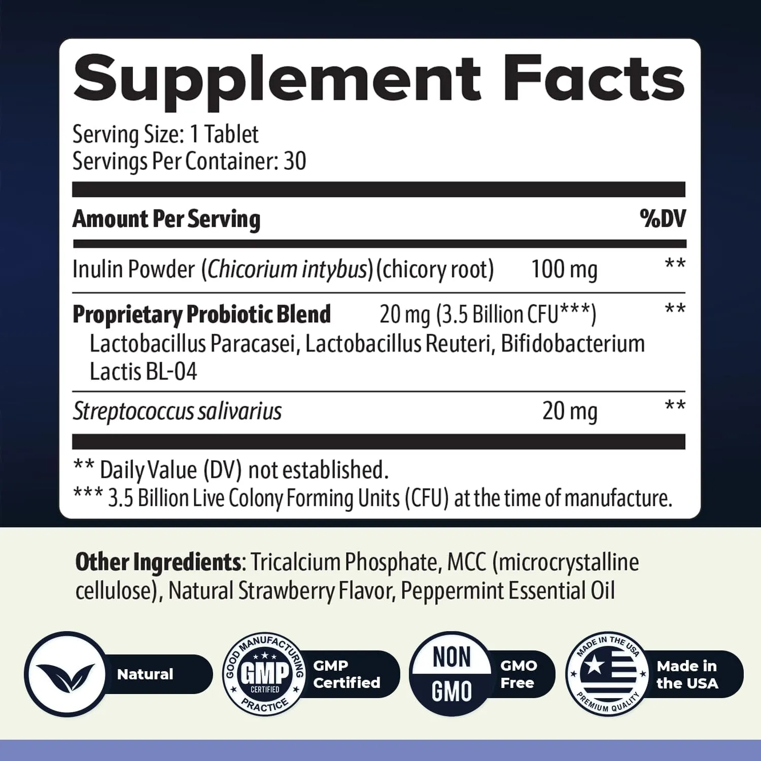 BrainSync Brain Probiotics, Brain Supplements for Memory and Focus, Brain Health Supplements with 3.6 Billion CFU | Brain Function, Focus, Memory & Cognitive Health | 30 Tablets, 6 Month Supply