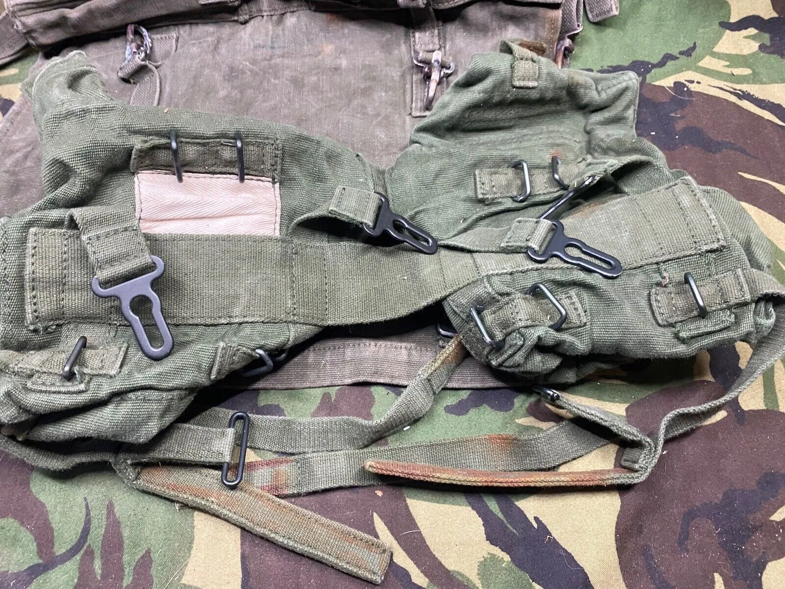 British Army DPM Combat Webbing Equipment Poncho Carrier & Pouches