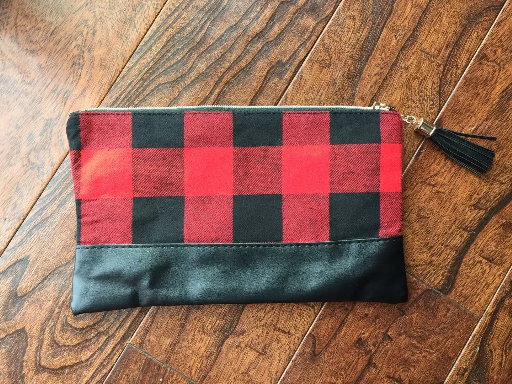 Buffalo Check Anything Zip Bags! Make-up, Clutch, Whatever you want!