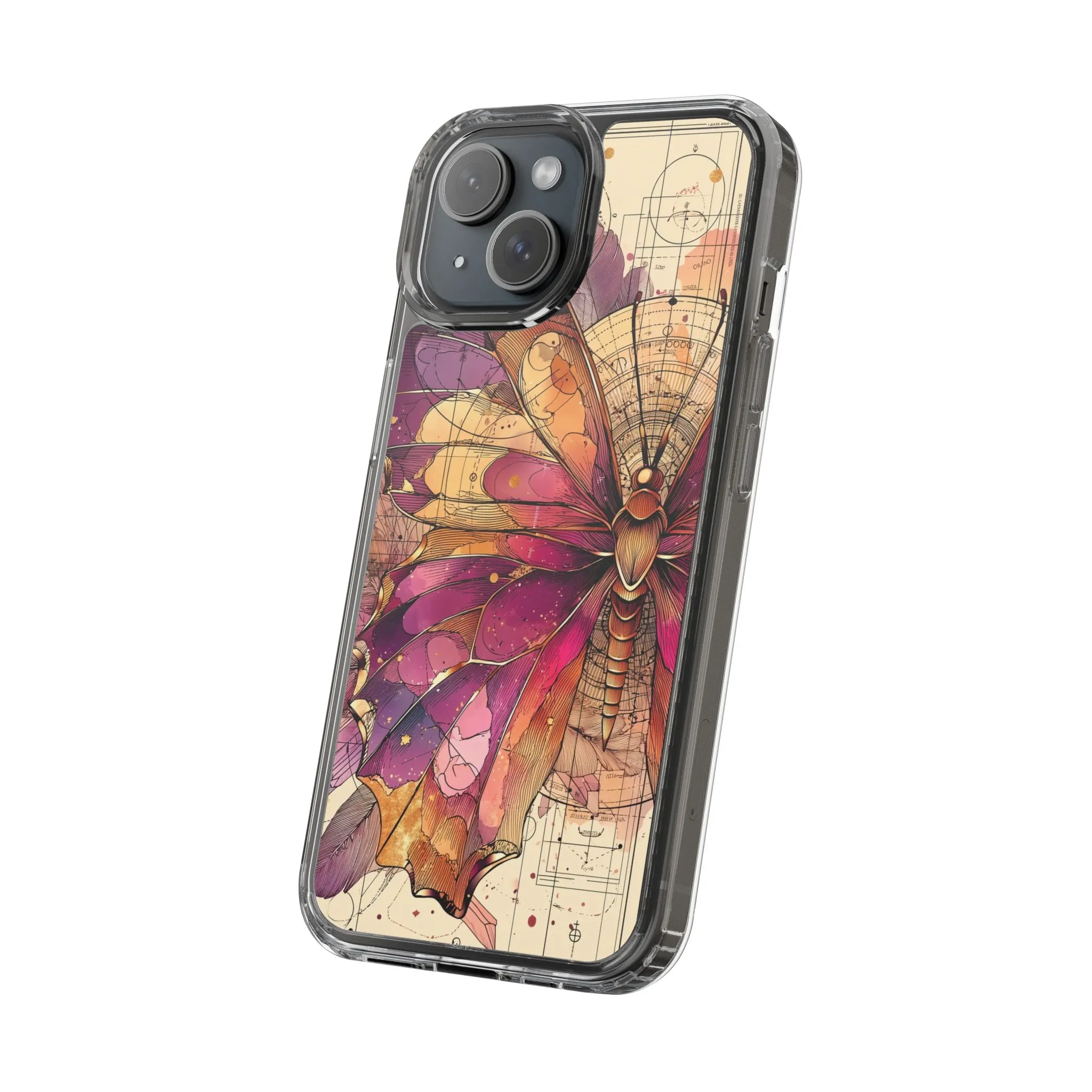 Butterfly Floral Clear iPhone Case