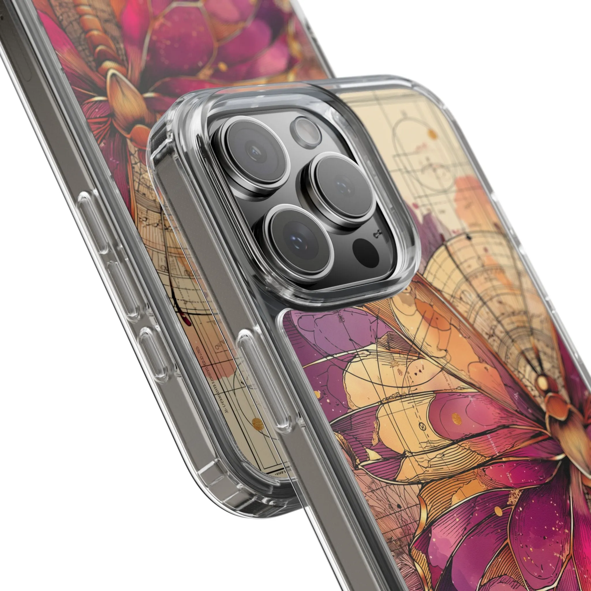 Butterfly Floral Clear iPhone Case